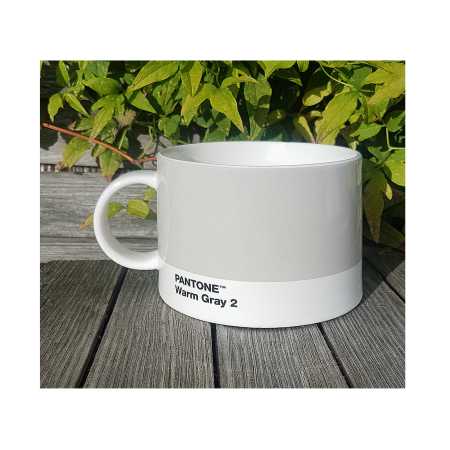 Porzellan Becher mit Pantone Farbe Warm Grey